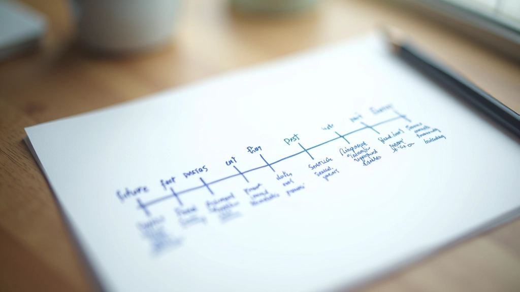 Tijdslijndiagram met Franse werkwoordtijden van verleden naar toekomst