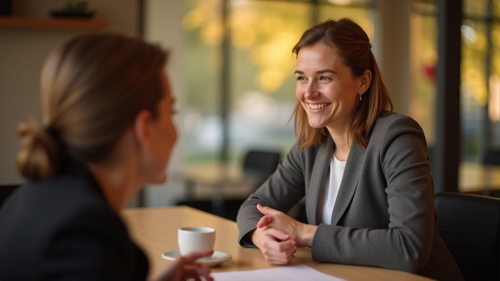 Close-up van twee mensen die elkaar aankijken tijdens een gesprek, warme sfeer, natuurlijke lichting